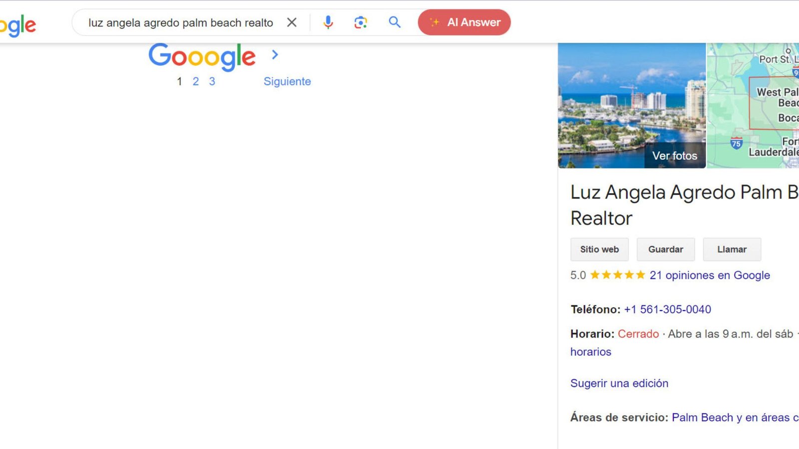 Cómo los agentes inmobiliarios pueden posicionarse mejor a nivel local usando google my business y SEO local 2 Perfil de Google My Business de una inmobiliaria con fotos de propiedades y reseñas de clientes.